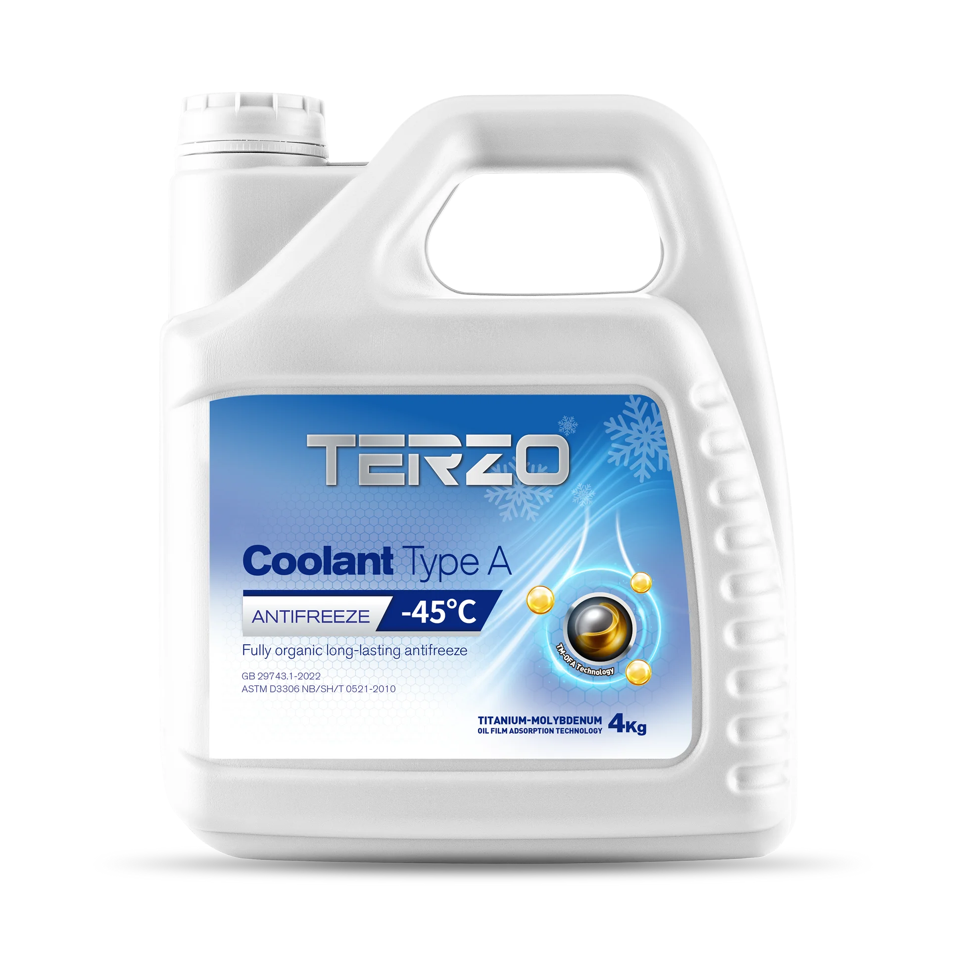 Terzo Antifreeze Coolant Type A Fully Organic Long-Lasting -45°C