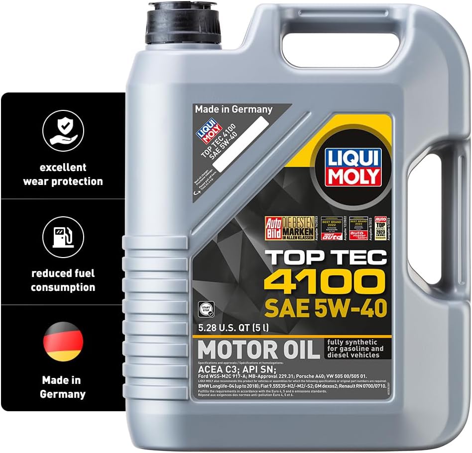 LIQUI MOLY Top Tec 4100 5 W-40 Engine Motor Oil 5 L