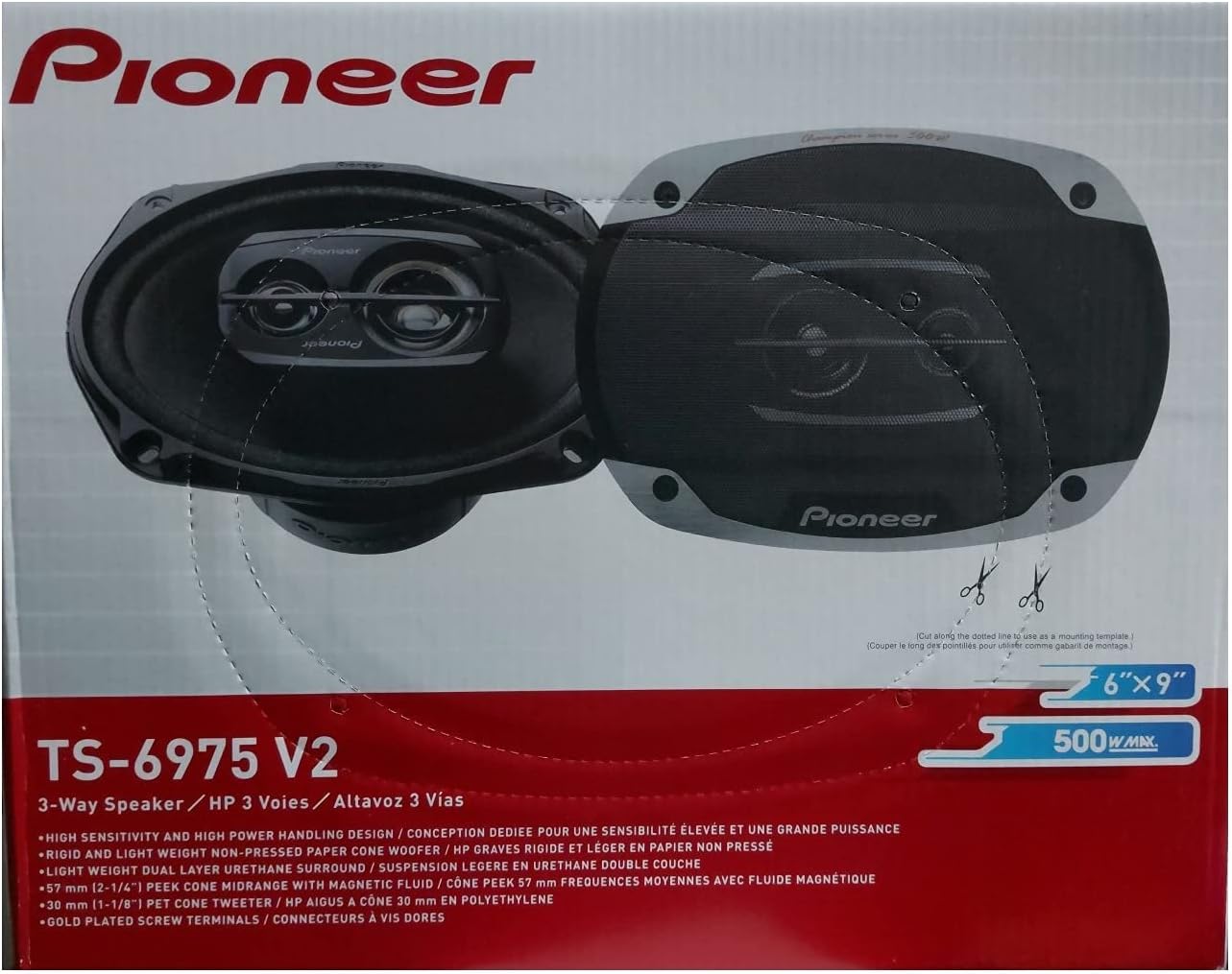 Pioneer TS-6975 V2 Car Speaker Pair 500 Watts Champion Series