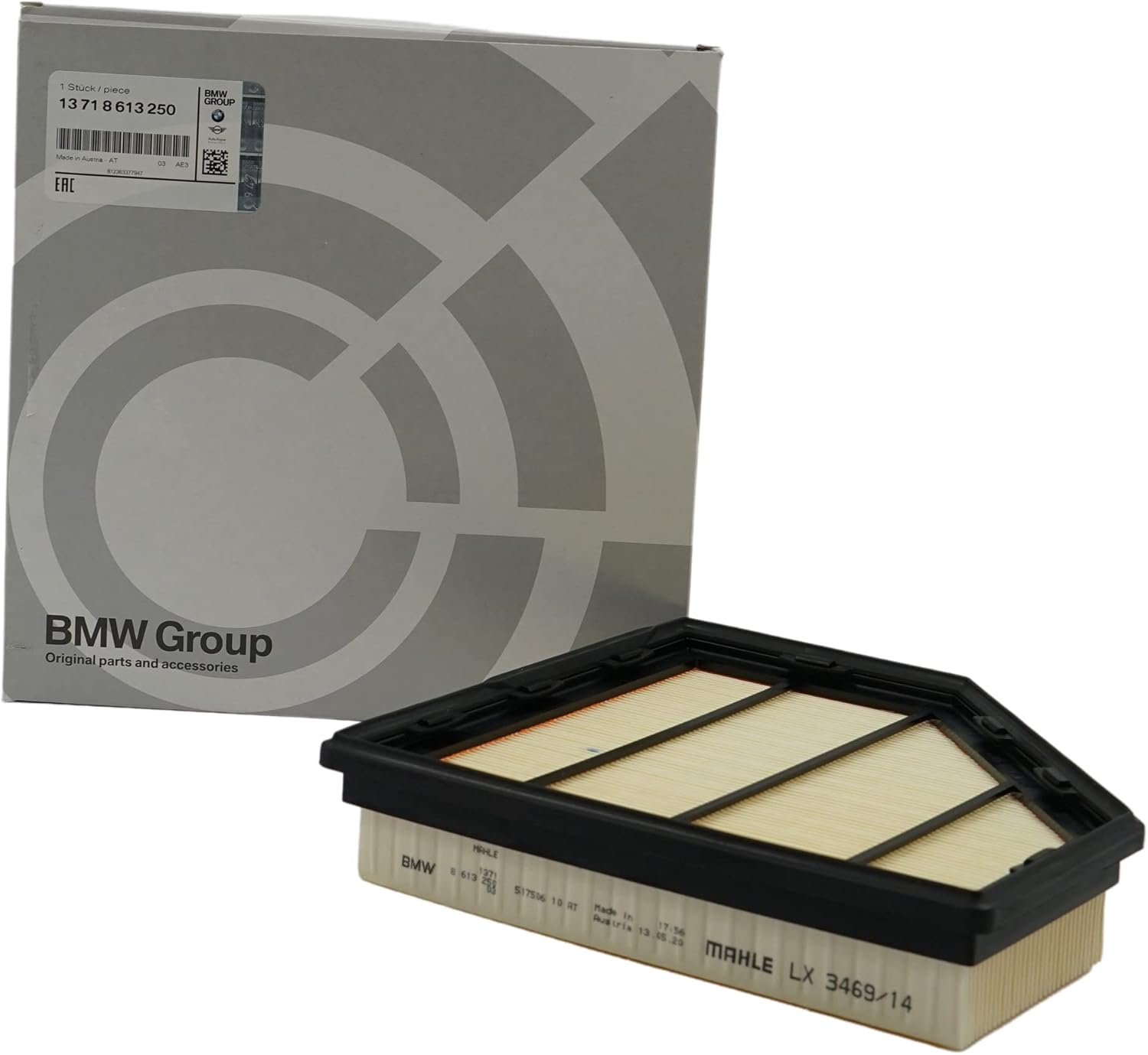 BMW Engine Air Filter Passenger G 05 X 5, G 07 X 7, G 11, G 30 13718613250