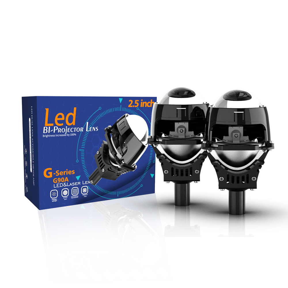 G 90 A Bi Led Projector Lens Car Headlight 2.5 Inch High-Low Beam 110 W 6000 K For Universal Cars