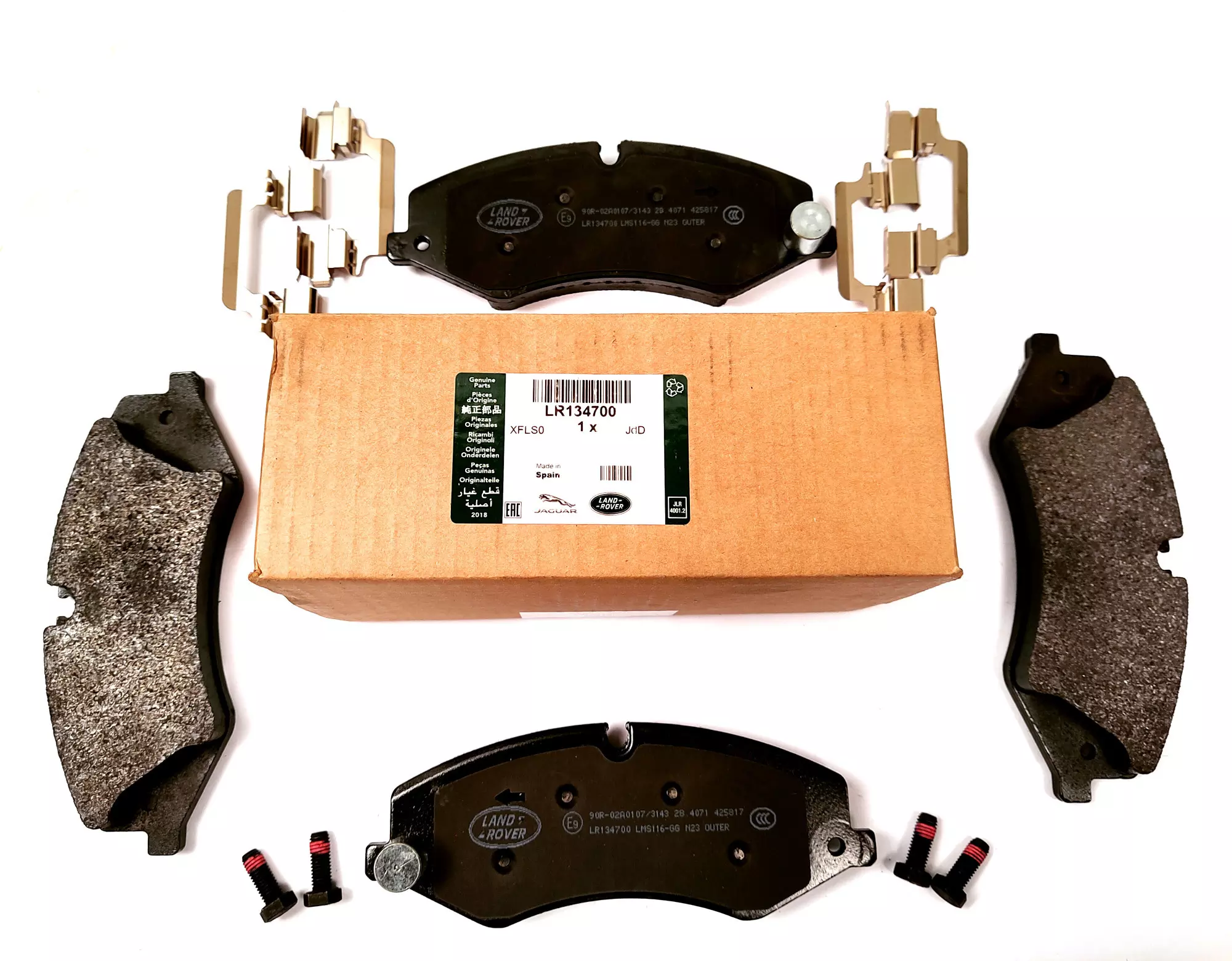 Range Rover Front Brake Pads Lr 026221/Lr 015578/Lr 134700 2010-2012