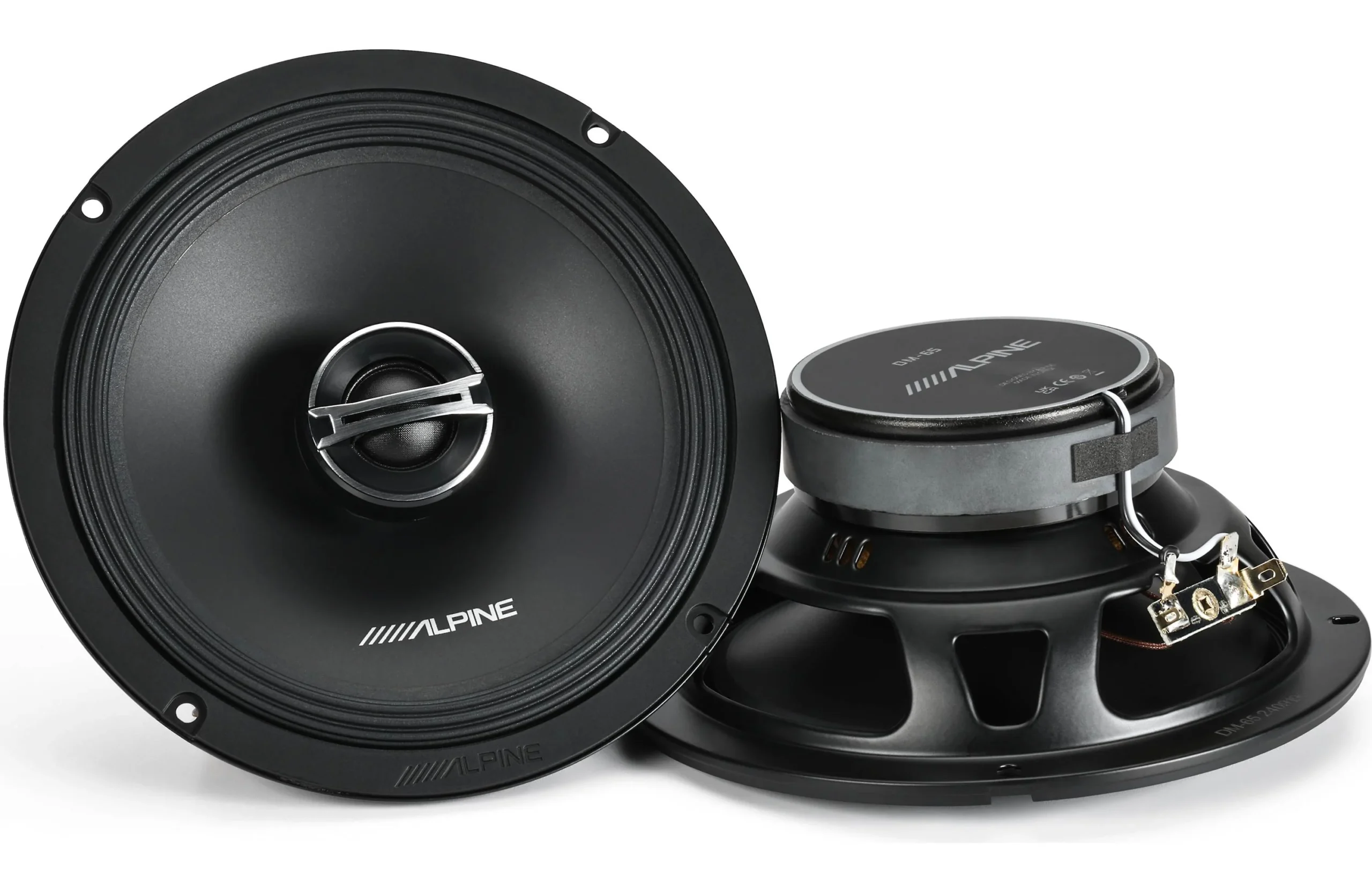 Alpine DM-65 6.5-Inch 2-Way Coaxial Car Speaker | 200 W Peak, 50 W RMS