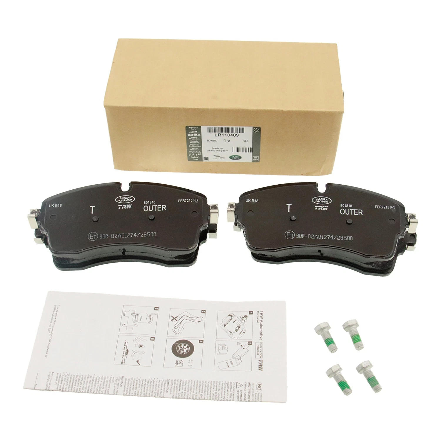 LAND ROVER FRONT BRAKE PADS RANGE RR SPORT Discovery 5 LR 162044
