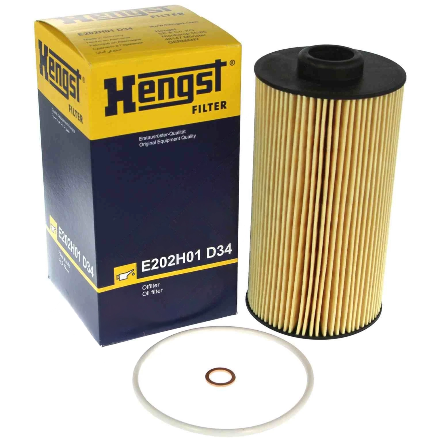 Hengst E 202 H 01 D 34 11427510717 Oil Filter Kit BMW Land Rover
